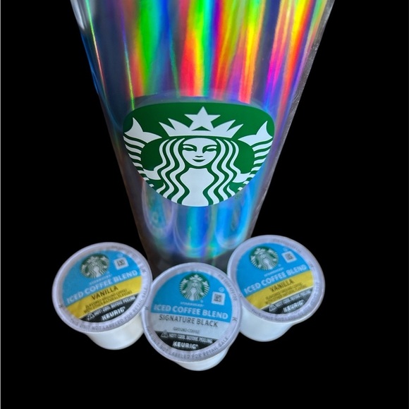 Starbucks Silver Party Tumblers with Iridescent Finish - Picture 3 of 4